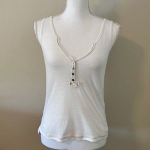 WE THE FREE White Boho Tank